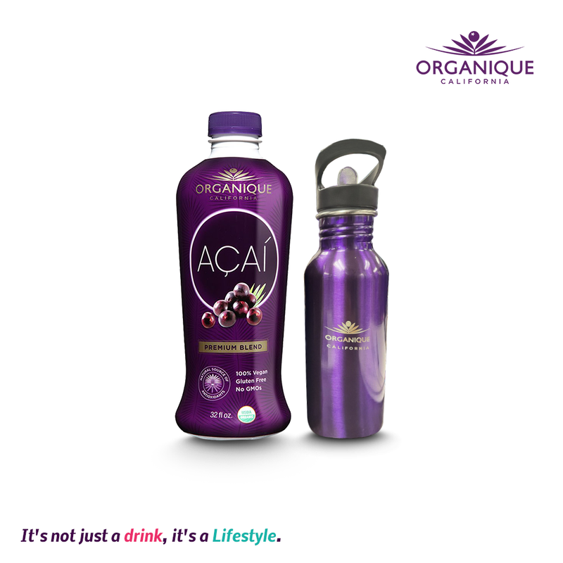 Organique Acai Premium Blend 946 ml with Free Tumbler