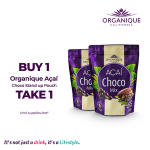 Organique Acai Choco Mix Stand Up Pouch 25g x 10 Buy 1 Take 1! Expiry: Nov2023