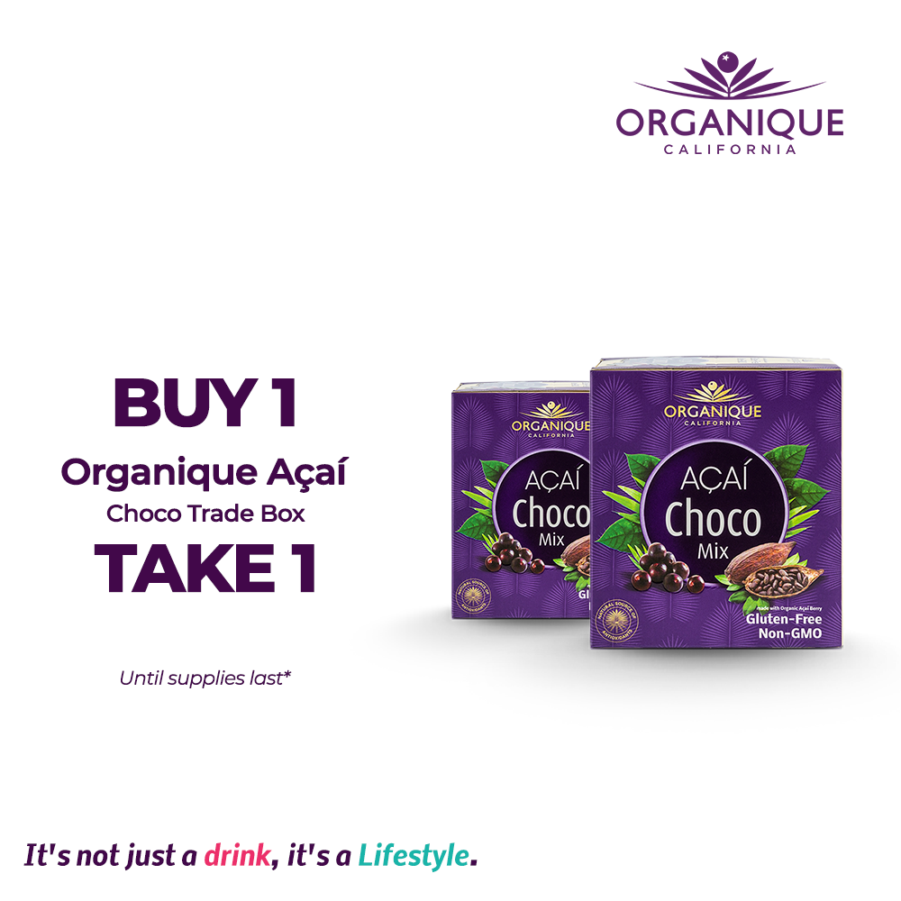 Organique Acai Choco Mix Trade Box (25g x 10) Buy 1 Take 1! Expiry: Jan2024